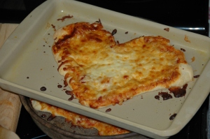 Girly Girl's Homemade Heart Pizza